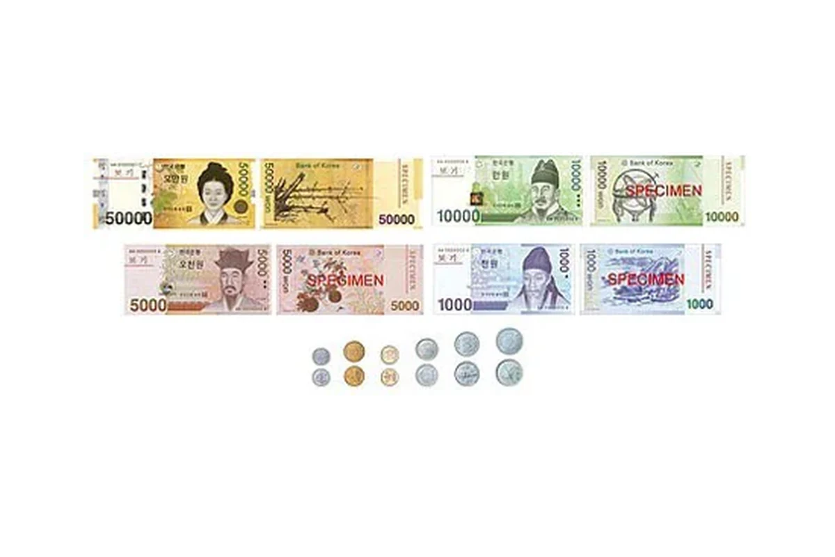 South Korean Won banknotes