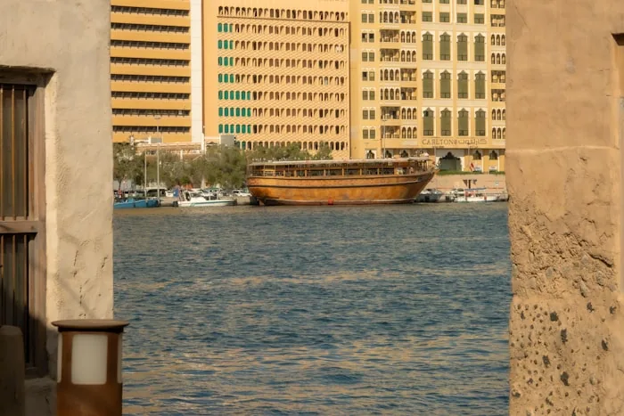 Dubai Creek - Abras and dhows on the old trading waterway