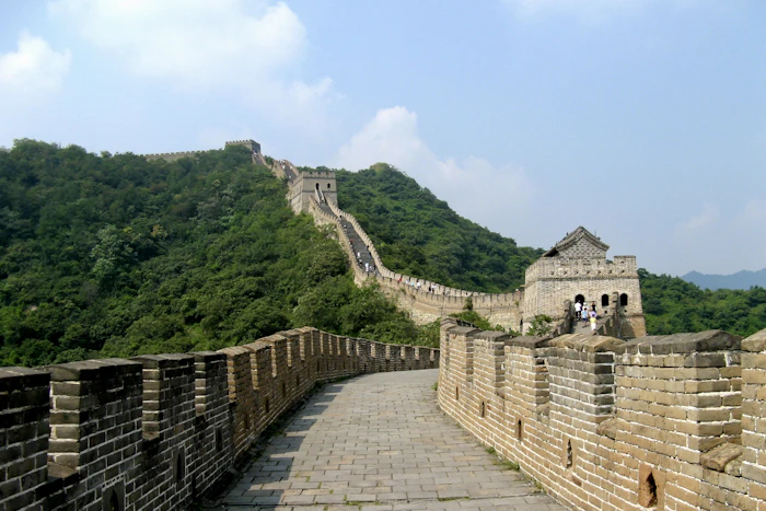 Great Wall - Watchtowers marching over the hills north of Beijing