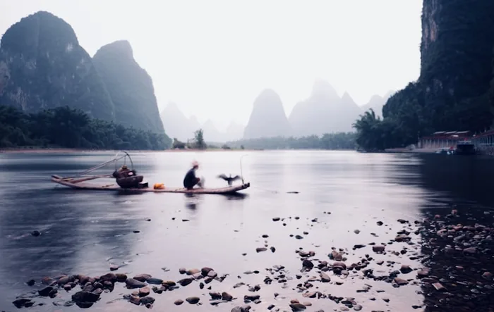 Guilin - Karst peaks along the Li River to Yangshuo
