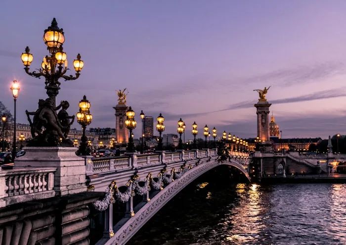 Paris - The Eiffel Tower, the Louvre and the Seine