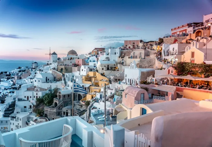 Santorini - Whitewashed villages above the Aegean