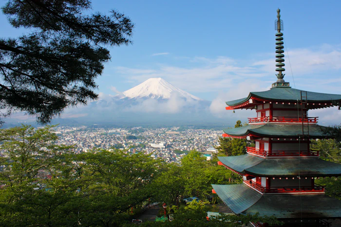 Mount Fuji - Japan's sacred peak above the Five Lakes