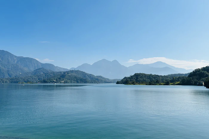 Sun Moon Lake - Still water below the Nantou hills